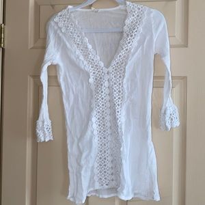 White Beach Cover Up